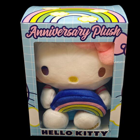Hello Kitty Rainbow Anniversary Plush Collectible Limited Edition 0278/2000 NEW - Picture 1 of 9